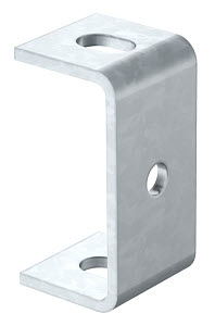 Deckenbügel mit Seitenloch 10,5 mm 80x40, St, FT