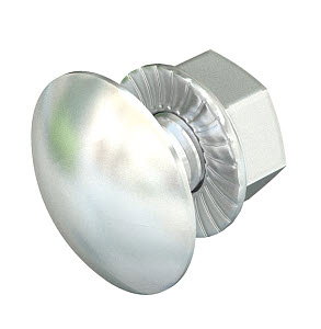 Flachrundschraube mit Kombimutter M10x25/25mm, A2, 2B