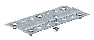 Stoßstellenleiste breit, mit 2 Befestigungen B150mm, St, FS