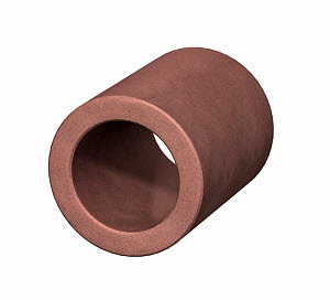 Rohrschale Ø78x100mm, braun
