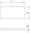 Kalziumsilikatplatte für Brandschutzanwendungen 500x250x30mm, grauweiß