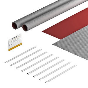 Bandagenset für Photovoltaik 550x880, grau / rot