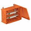 Kabelabzweigkasten für Funktionserhalt 285x201x120, PP, pastellorange, RAL 2003