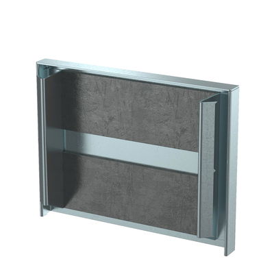 Endstück mit Brandschutzgewebe 105x20x81, St, FS