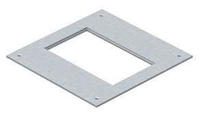 Montagedeckel 250-2/3 für GES2 282x282x4, St, FS