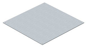 Blinddeckel für UZD250-2/3 282x282x4, St, FS