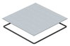 Blinddeckel UZD250-2/3 für Nasspflege 282x282x4, St, FS