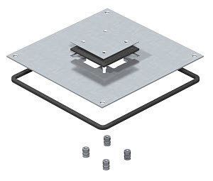 Montagedeckel 250-3 für Telitank 282x282x4, St, FS