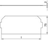 Leerplatzabdeckung 165x76mm, PVC, graphitschwarz, RAL 9011