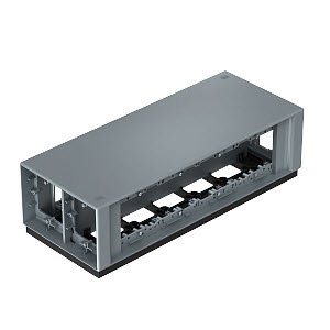 Telitank 375x154x109, PA, eisengrau, RAL 7011