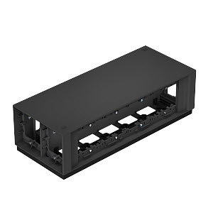 Telitank 375x154x109, PA, graphitschwarz, RAL 9011