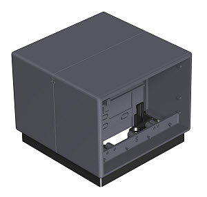 Telitank 118x118x97, PA, eisengrau, RAL 7011