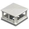 Telitank 225x225x125, PA, lichtgrau, RAL 7035