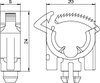 Zugentlastung für Gerätebecher, PA, graphitschwarz, RAL 9011