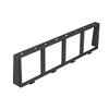 Einbaurahmen für 4 x 1 Modul 45, PC/ABS, graphitschwarz, RAL 9011