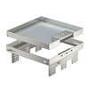 Quadratische Kassette mit Schnurauslass 243x243mm, A2, 1.4301