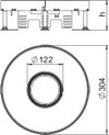 Schwerlastkassette für Tubus 20 kN Ø305mm, A2, 1.4301