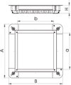 Unterflur-Gerätedose für GES9/55UV 367x367x55, St, FS