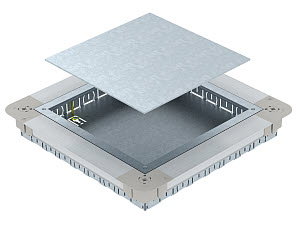 Unterflur-Gerätedose für GES9/55UV 367x367x55, St, FS