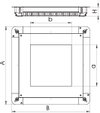 Unterflur-Gerätedose für GES9/55UV 467x467x55, St, FS