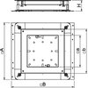 Unterflur-Gerätedose 250-3 für GES4 410x367x70, St, FS