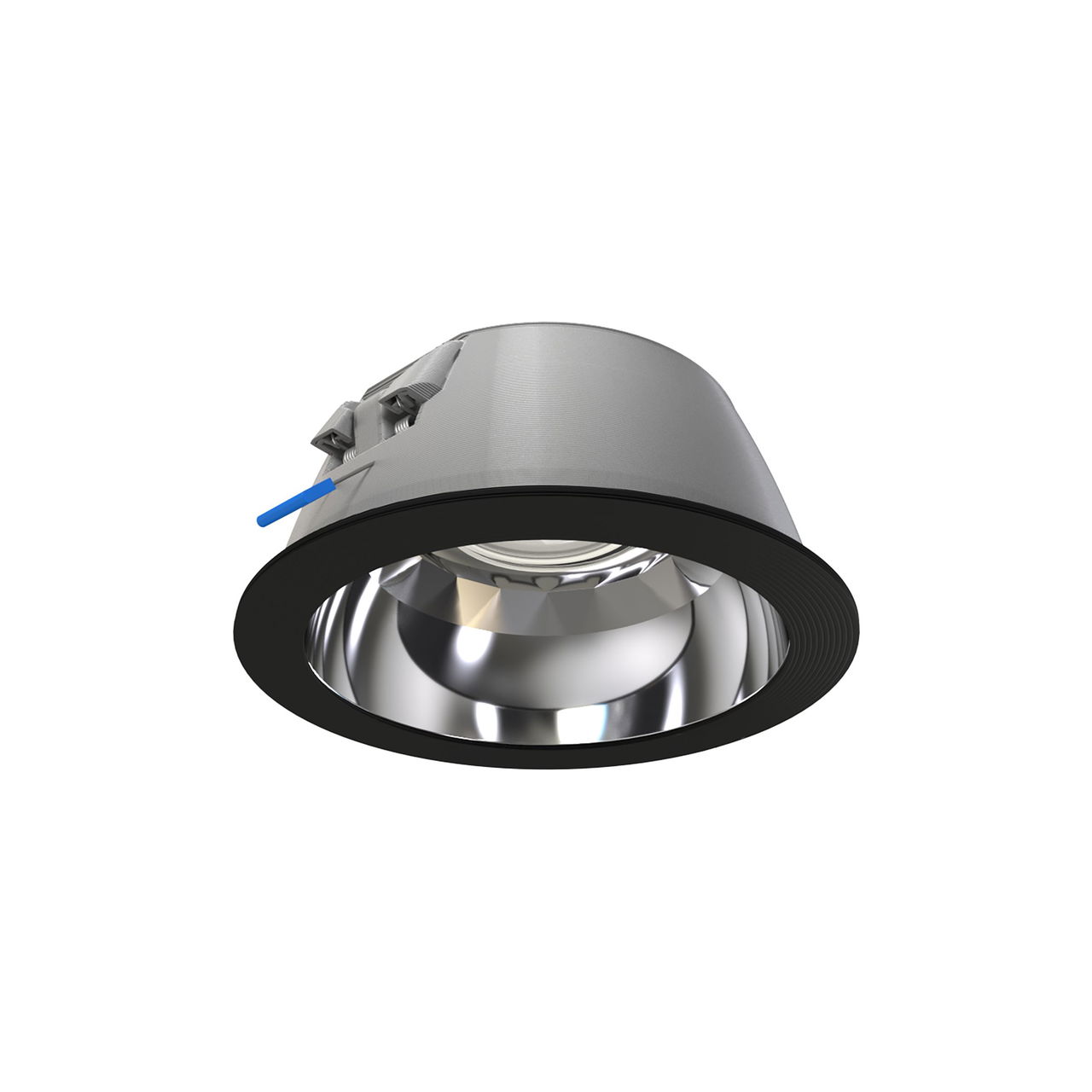 GreenSpace Downlight, 3D printed, 13.4 W, D200 mm, 2100 lm, 4000 K, Hochglanzreflektor, Klar, IP20
