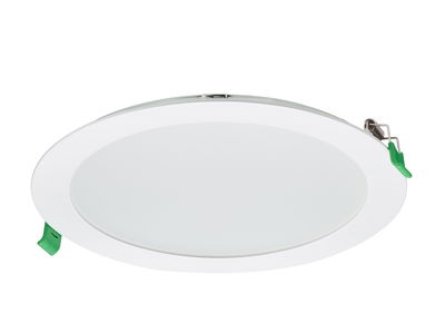 CoreLine Slim Downlight, All-in, 17.5 W, D205 mm, 2000 lm, 2100 lm, 3000 K, 4000 K, Texturiert, IP20/44