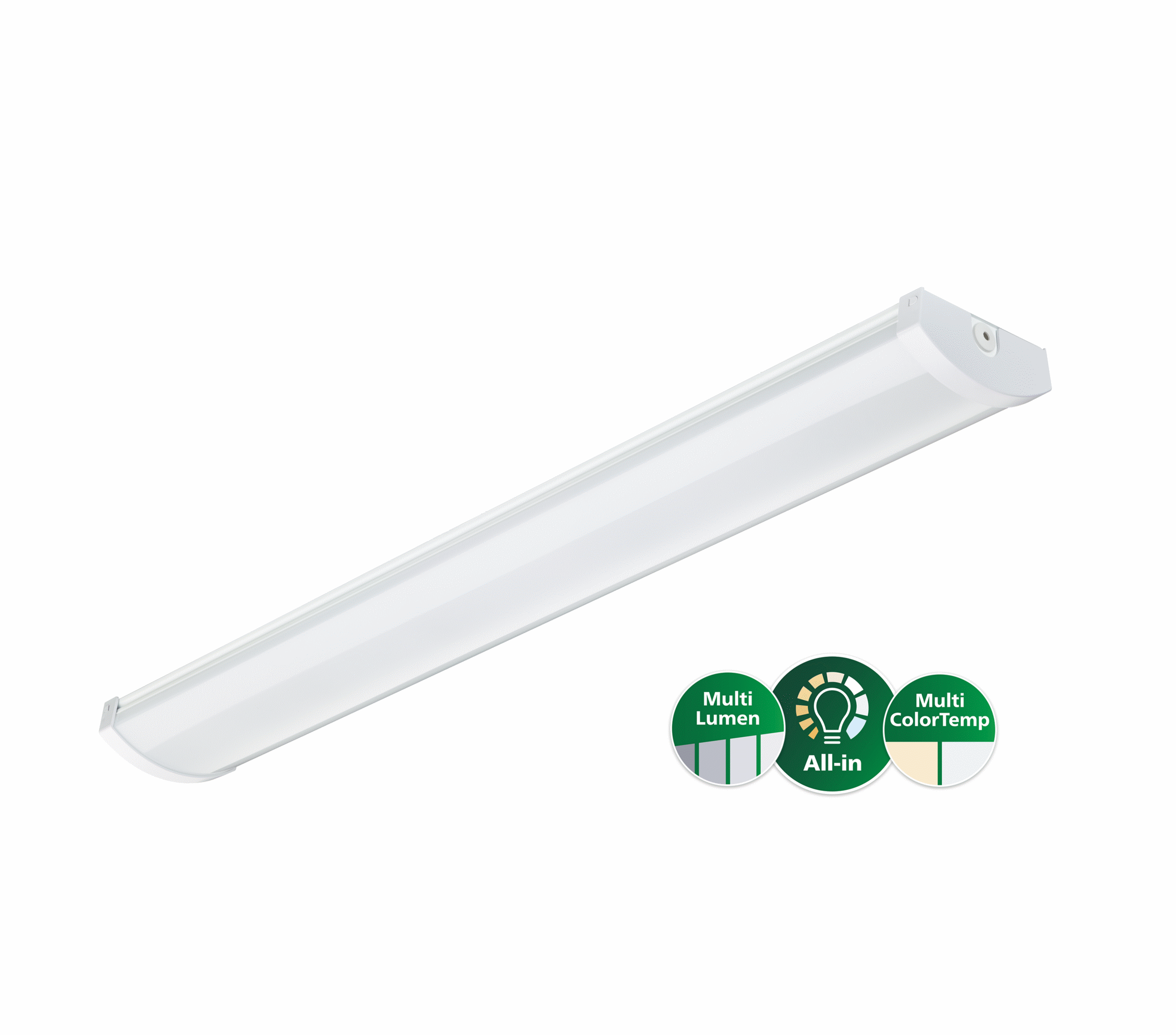 CoreLine FastSet, LED-Anbauleuchte, All-in, 43 W, 36 W, 30 W, 25 W, L1440 mm, 3700 lm, 4250 lm, 5100 lm, 6000 lm, 3000 K, 4000 K
