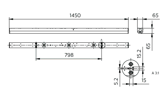 CoreLine Lichtleiste, All-in, 37 W, 25 W, L1500, 3500 lm, 5200 lm, 3000 K, 4000 K, Opal, IP20/40, EL-ready – Bild 10 von 10
