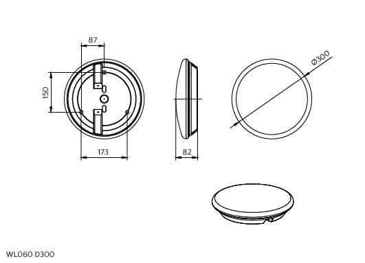 Ledinaire Wand- und Deckenleuchte gen2, 11 W, 1045 lm, 3000 K