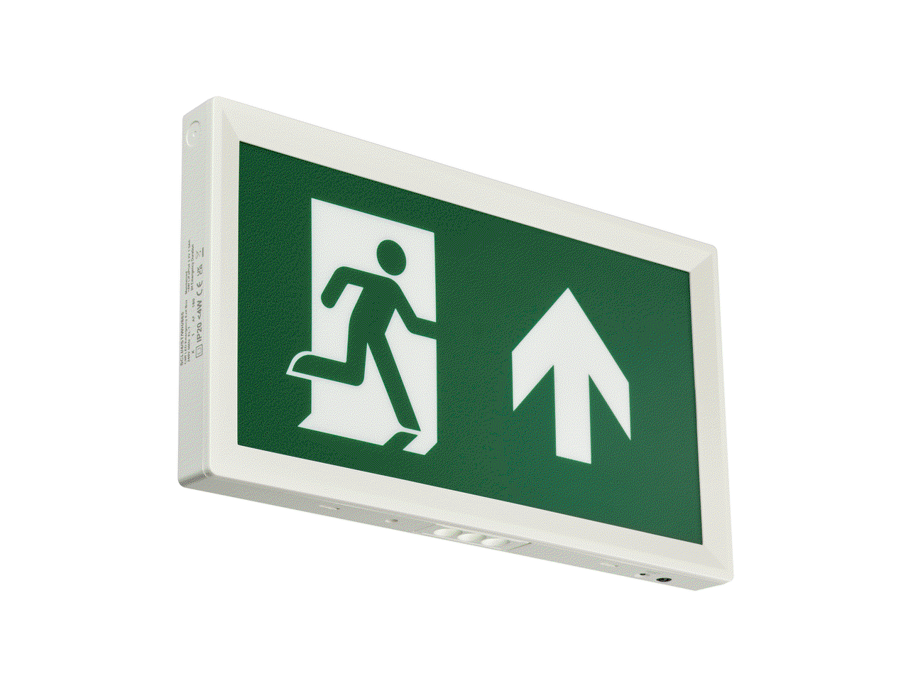 Ausgangsbeschilderung, Illuminated emergency exit sign, 4 W, 4 W, 330x186mm  H30 mm, 85 lm, 6500 K, IP20, ELP3h – Bild 2 von 6