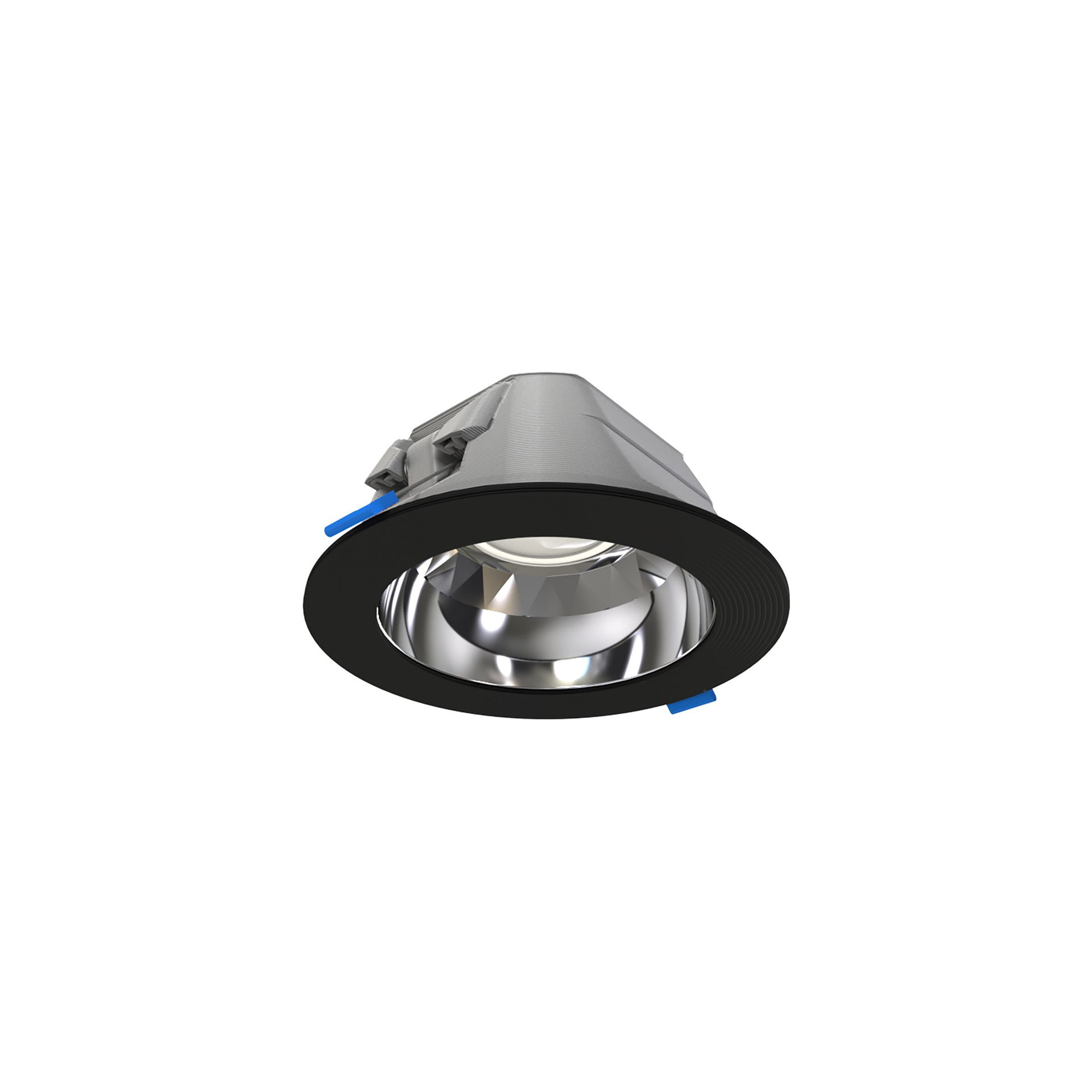 GreenSpace Downlight, 3D printed, 13.4 W, D150 mm, 2100 lm, 4000 K, Hochglanzreflektor, Klar, IP20