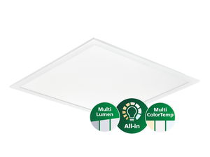 CoreLine Panel Gen6, All-in, 31 W, 22 W, Module 625, VPC, 2900 lm, 3100 lm, 3350 lm, 3600 lm, 4000 lm, 4300 lm, 3000 K, 3500 K, 4000 K, DALI-regelbar,