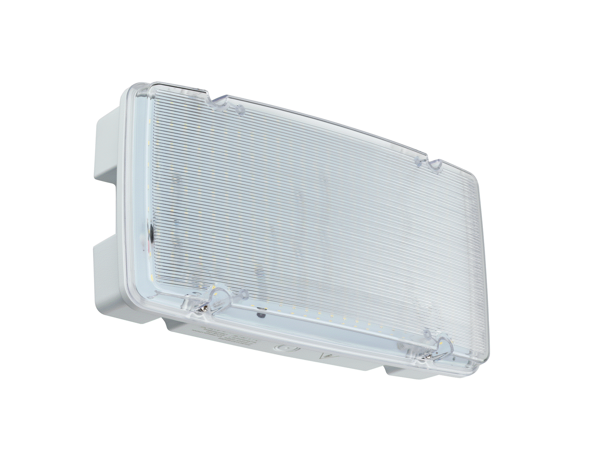 Bulkhead-Notfallleuchte, High output, 10 W, 10 W, 321x167 mm  H83 mm, 1587 lm, 6500 K, IP65, ELP3h – Bild 2 von 5