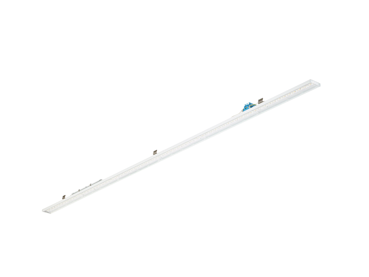 Maxos unify, Trunking light unit, 48.5 W, 2215 mm, 8400 lm, 4000 K, DALI-regelbar, Interact Ready, Sehr breitstrahlend, Texturiert, Weiß, IP20 – Bild 2 von 6
