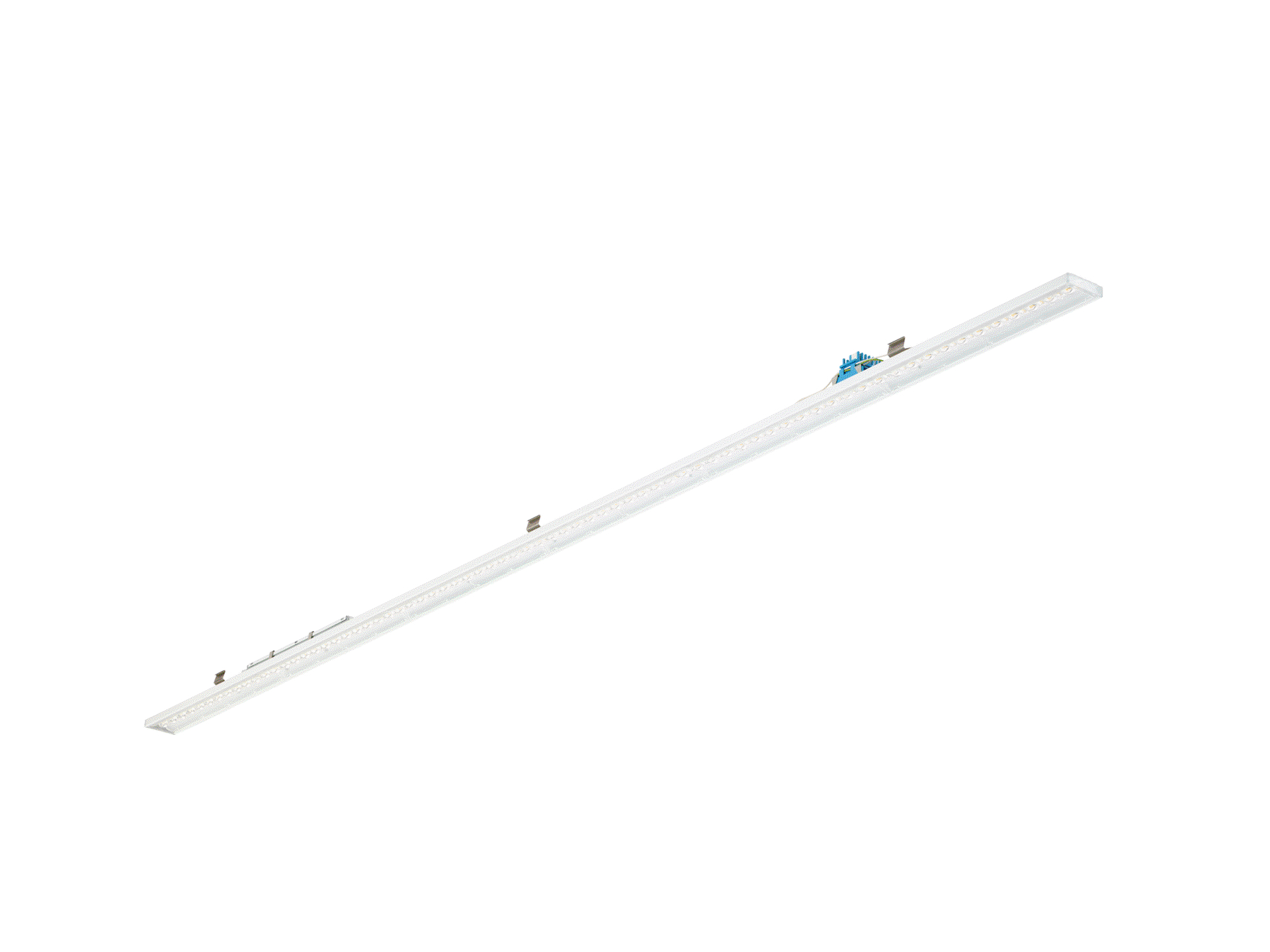 Maxos unify, Trunking light unit, 48.5 W, 2215 mm, 8400 lm, 4000 K, DALI-regelbar, Interact Ready, Sehr breitstrahlend, Texturiert, Weiß, IP20 – Bild 2 von 6