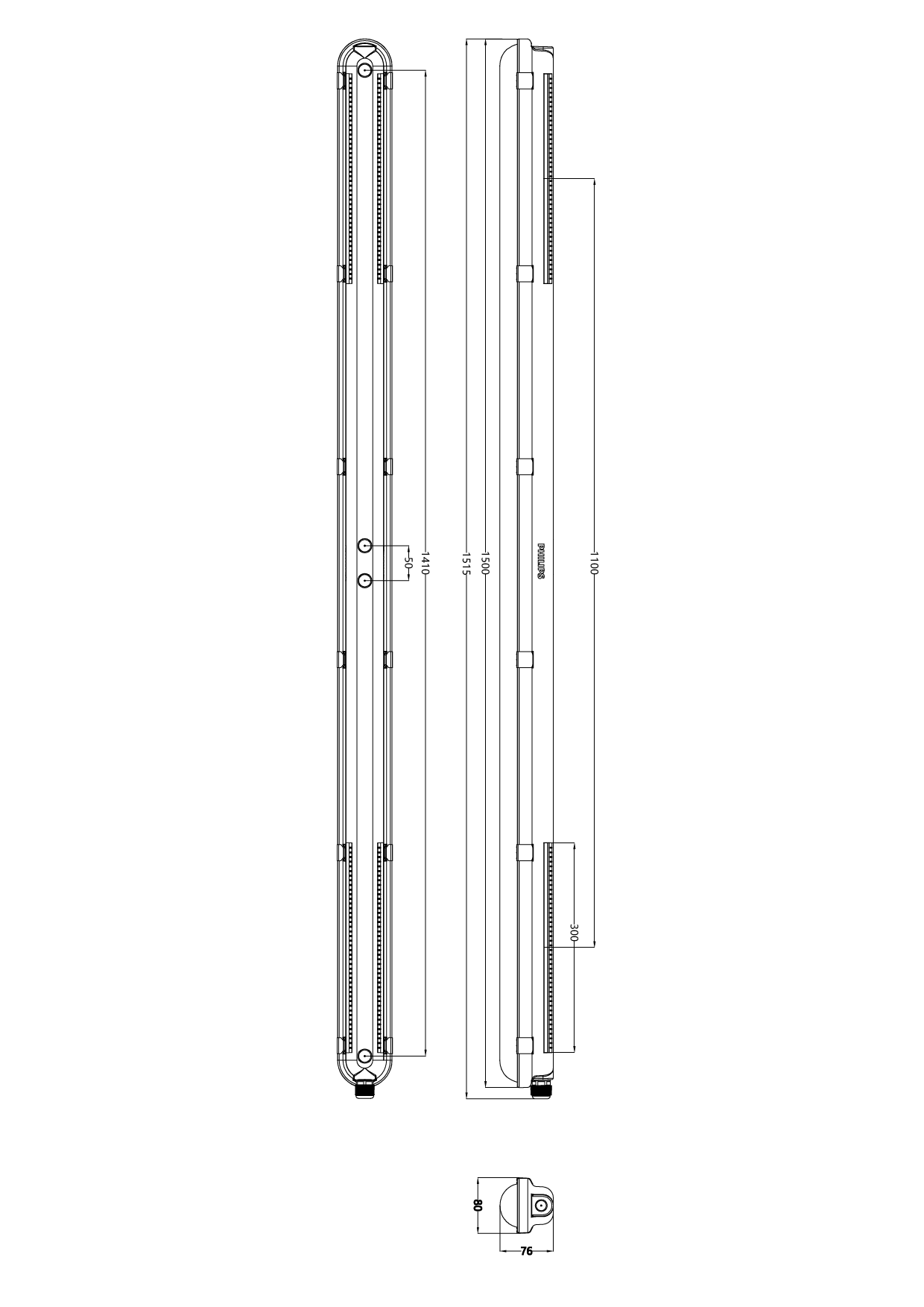 CoreLine waterproof gen3, 21.5 W, L1500 mm, 3400 lm, 4000 K, Symmetrisch, Klar, IP66, IK08, EL-ready – Bild 19 von 19