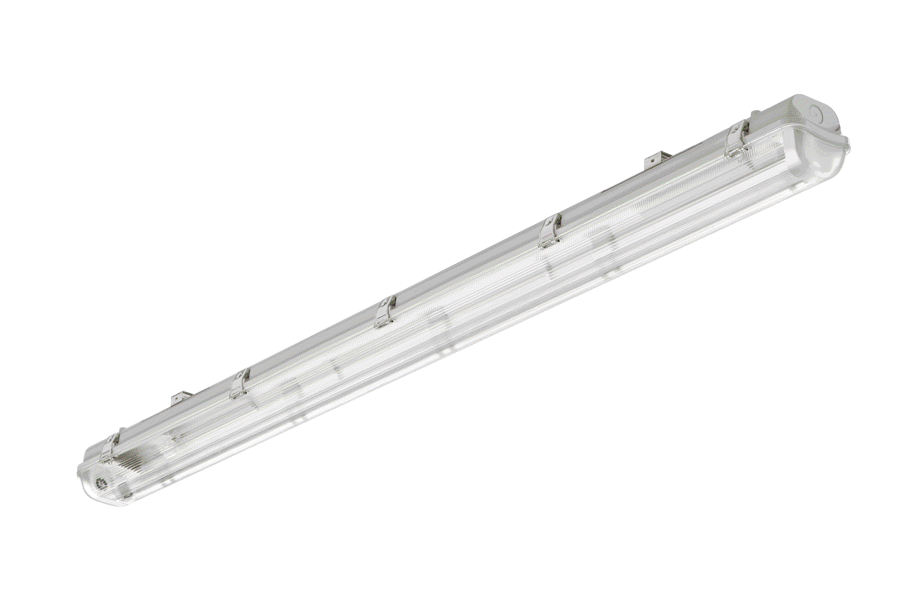 Ledinaire Feuchtraumleuchte Leergehäuse WT050C für T8 LED-Röhren, L1200 mm, IP65, IK08 – Bild 2 von 5