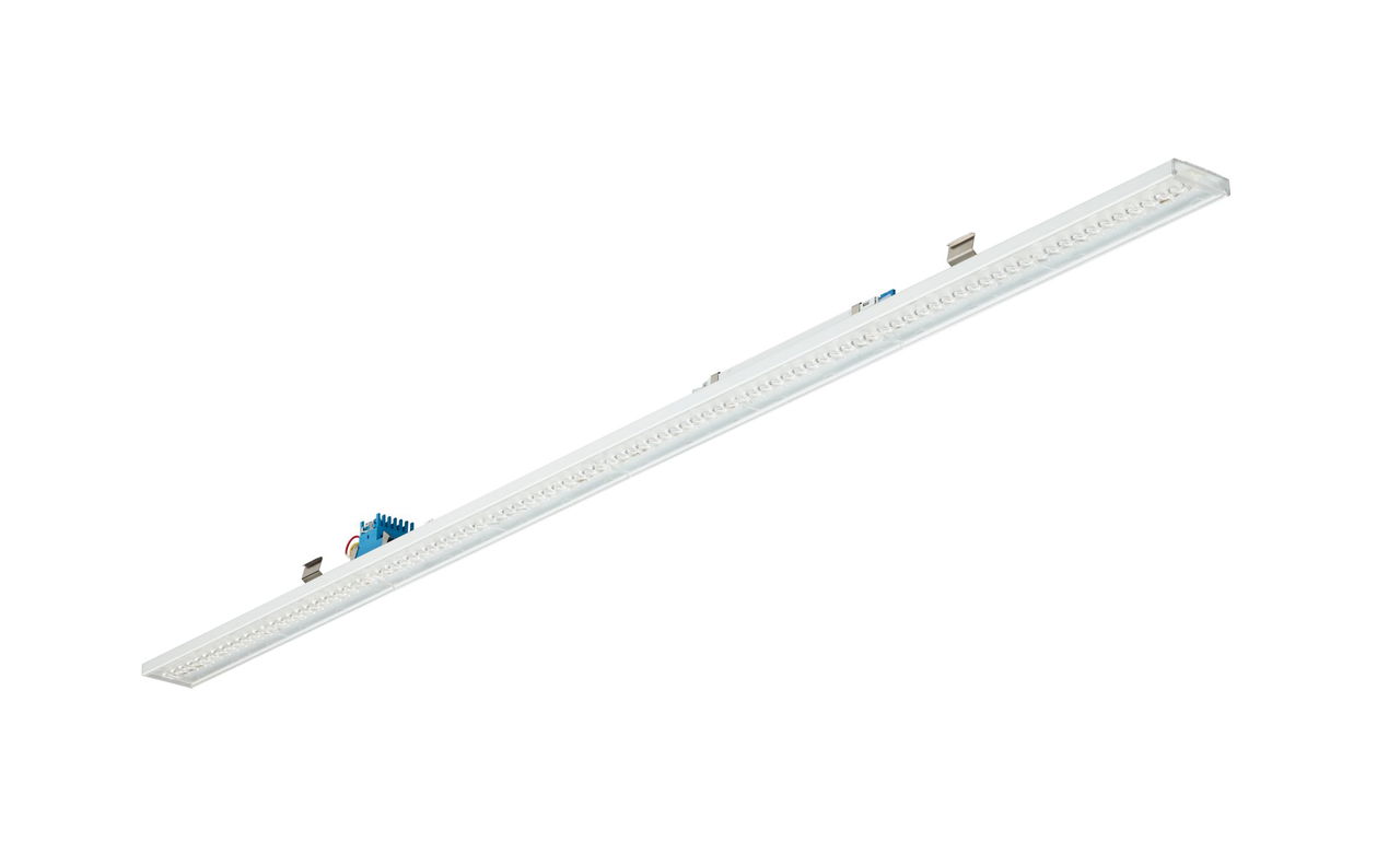 Maxos unify, trunking light unit, 65 W, 1478 mm, 10500 lm, 4000 K, DALI-regelbar, Interact Ready, Tiefstrahlend (NB), Texturiert, Weiß, IP20