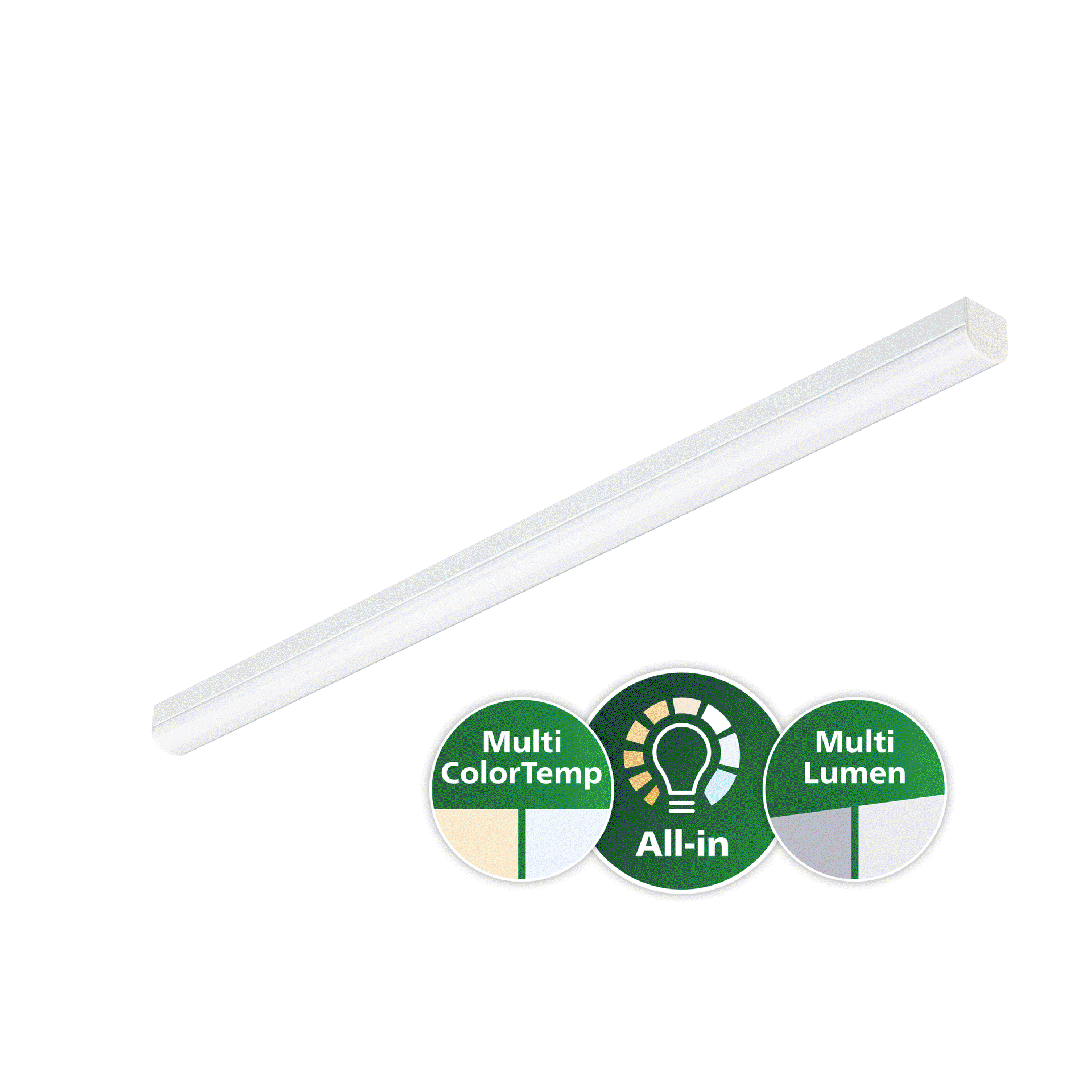 CoreLine Lichtleiste, All-in, 37 W, 25 W, L1500, 3500 lm, 5200 lm, 3000 K, 4000 K, Opal, IP20/40, EL-ready – Bild 2 von 10