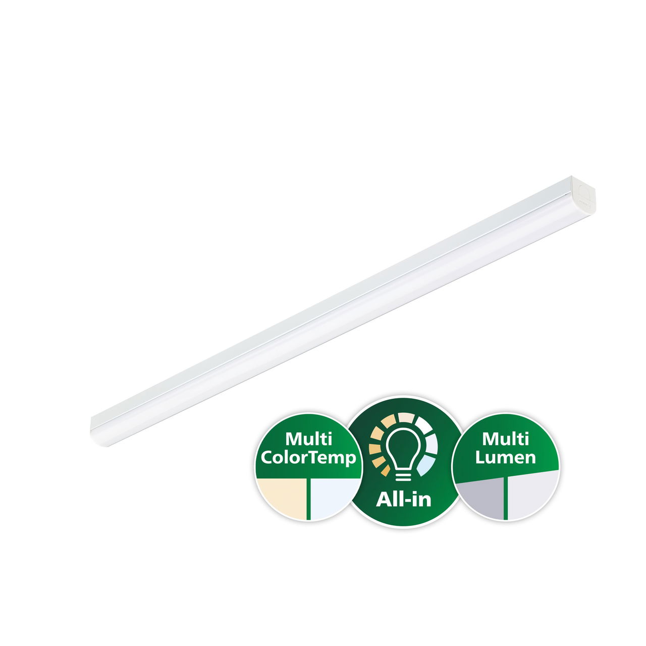 CoreLine Lichtleiste, All-in, 37 W, 25 W, L1500, 3500 lm, 5200 lm, 3000 K, 4000 K, Opal, IP20/40, EL-ready