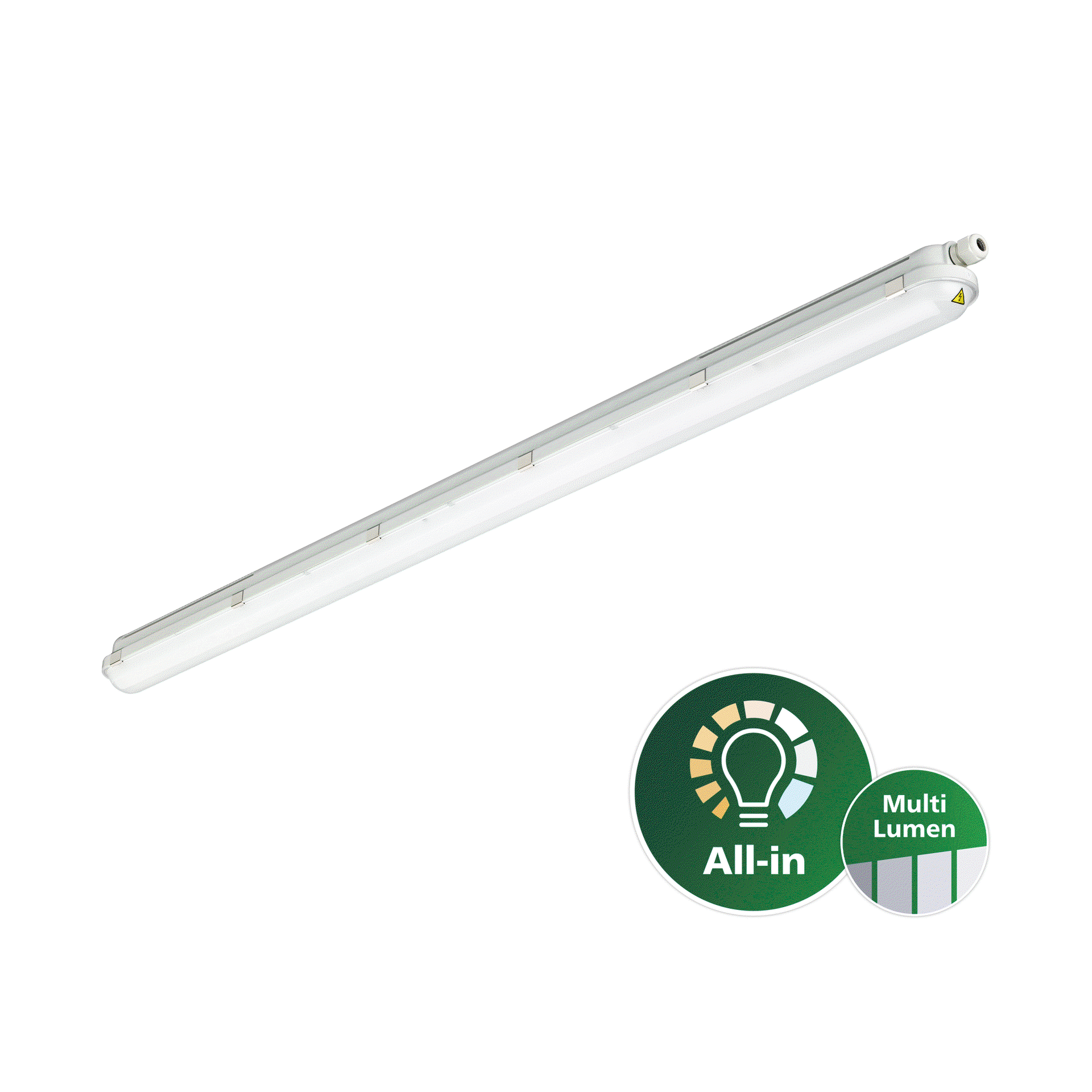 CoreLine waterproof gen3, All-in, 75 W, 43 W, L1500 mm, 7000 lm, 8600 lm, 10000 lm, 12000 lm, 4000 K, Symmetrisch, Klar, IP66, IK08, EL-ready – Bild 2 von 21