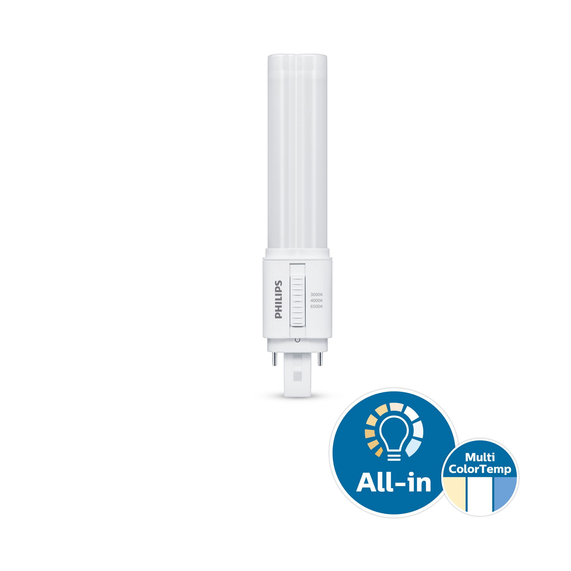 CorePro, LED, PL-C, KVG/VVG/220-240V, 150 mm, 8.9 W, 26W PL-C, 3000 K, 4000 K, 6500 K, 1240 lm, 1300 lm, 1300 lm, CRI 82, 30000 Stunde(n)