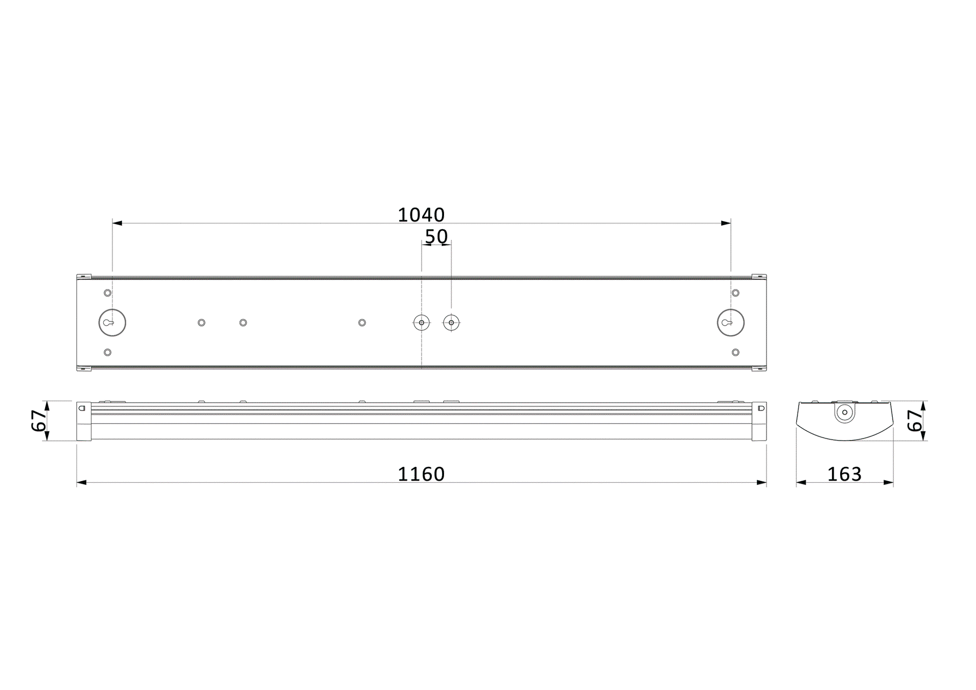 CoreLine FastSet, LED-Anbauleuchte, All-in, 34.5 W, L1160 mm, 4800 lm, 3000 K, 4000 K, Kabellos, Interact Ready – Bild 23 von 23