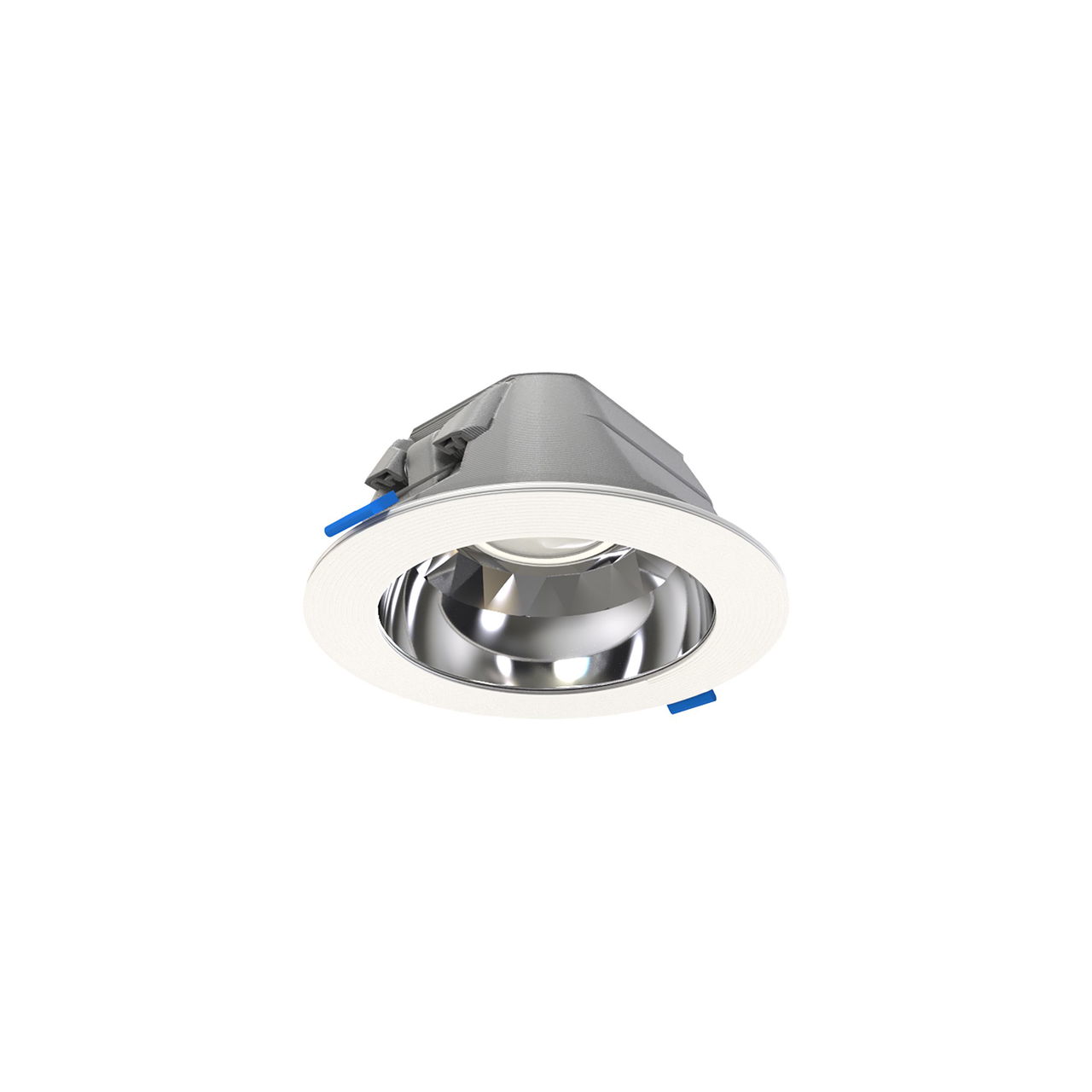 GreenSpace Downlight, 3D printed, 7.7 W, D150 mm, 1150 lm, 3000 K, Hochglanzreflektor, Klar, IP20