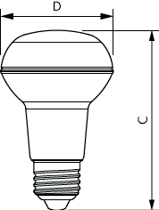 CorePro, LEDspot, R63, 40 W, E27, 2700 K, 210 lm, CRI 80, 15000 Stunde(n), Glas – Bild 4 von 4