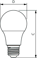 CorePro, LEDbulb, A60, 40 W, E27, 4000 K, 470 lm, CRI 80, 15000 Stunde(n), Kunststoff – Bild 10 von 10