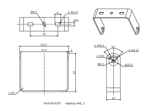 Ledinaire Hallenleuchte All-in, Accessory – Bild 5 von 5