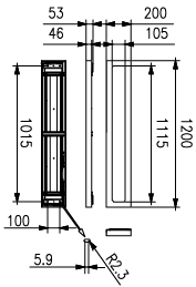 Ledinaire Anbauleuchte, All-in, 33 W, 28 W, 200x1200 mm, 3400 lm, 4000 lm, 4000 K, UGR19, PUSH-IN | Schnellsteckverbinder – Bild 8 von 8
