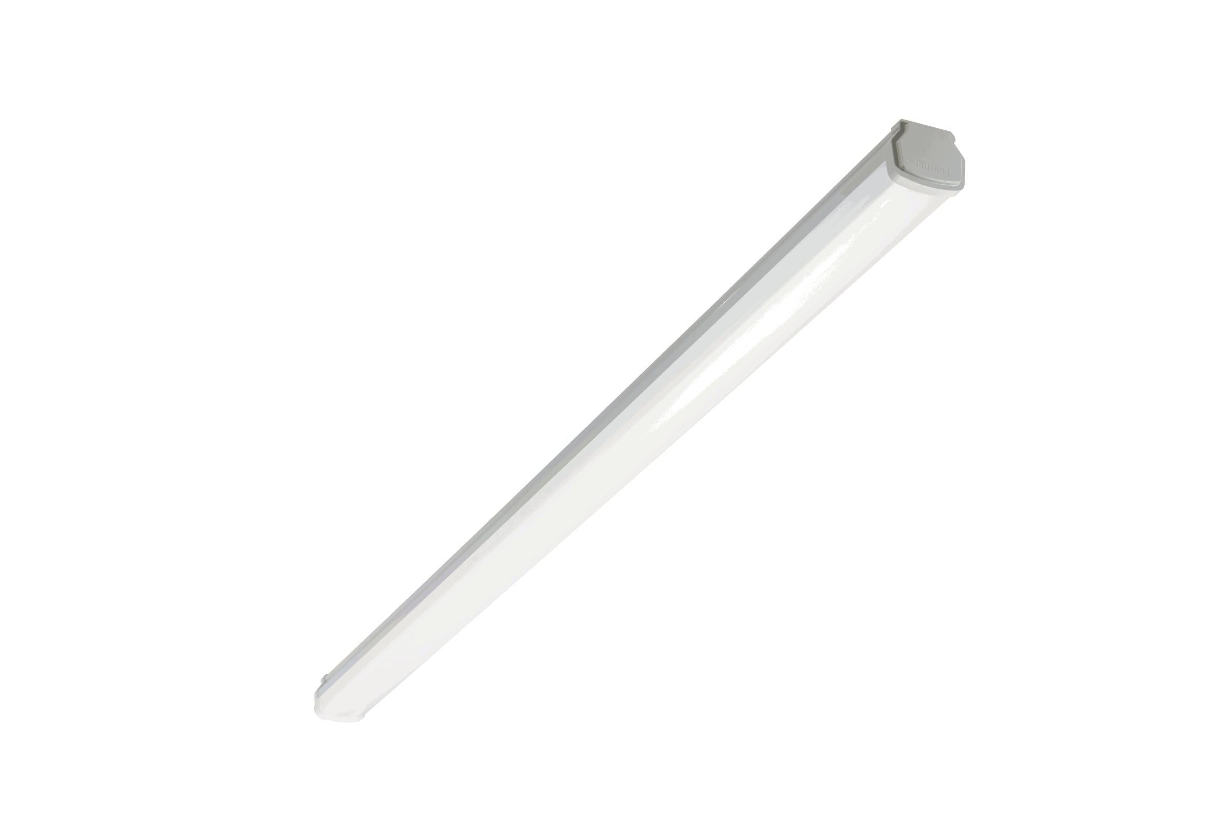LEDINAIRE WT060C Waterproof, (in brown Eco Packaging), 46 W, L1500 mm, 5600 lm, 4000 K, Symmetrisch, Opal, IP66, IK08